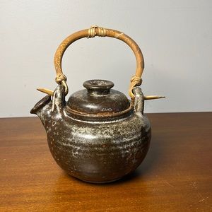 Wood fired vintage teapot